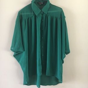 Emerald Green Forever 21 Blouse Medium